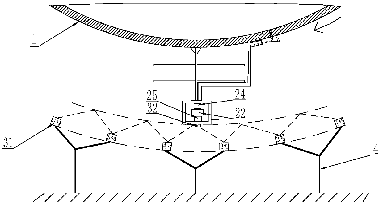 A wireless charging device for a rotary kiln and the rotary kiln