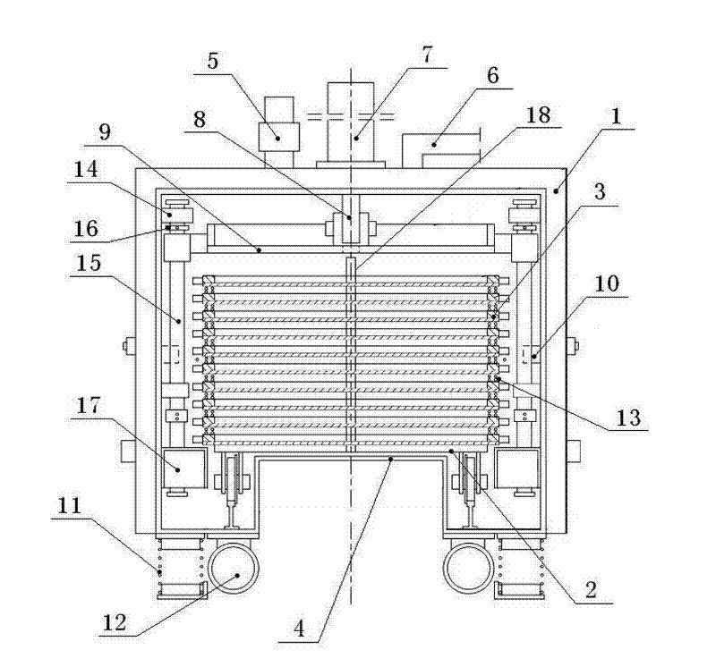 Multilayer combined type vacuum stone molding device