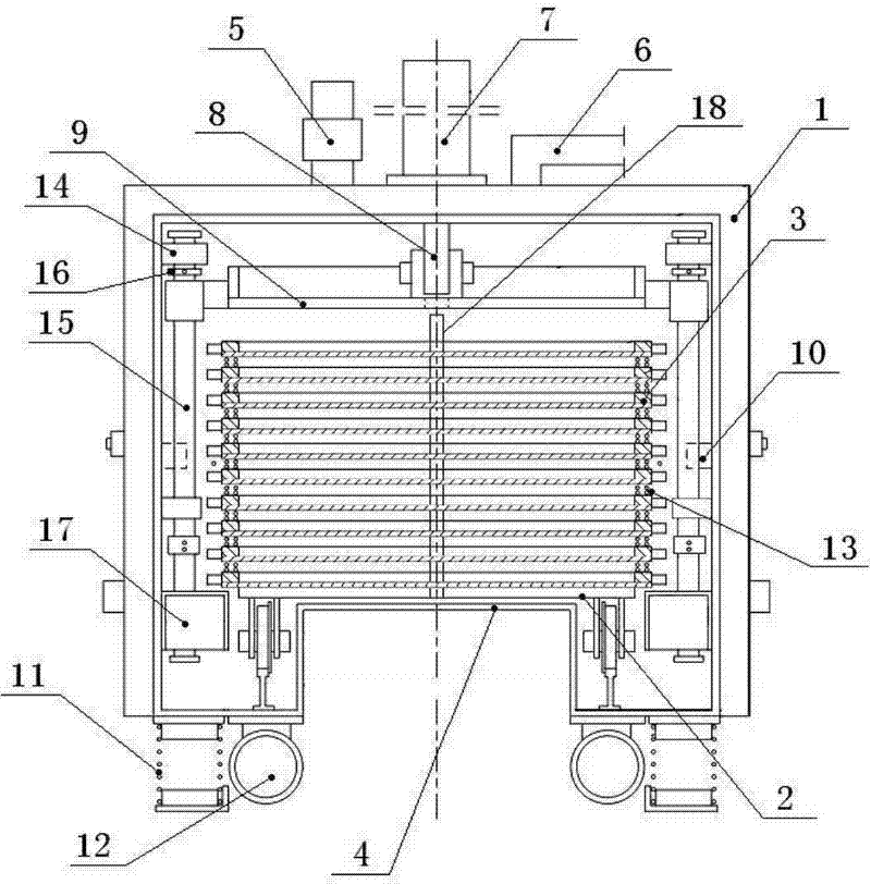Multilayer combined type vacuum stone molding device