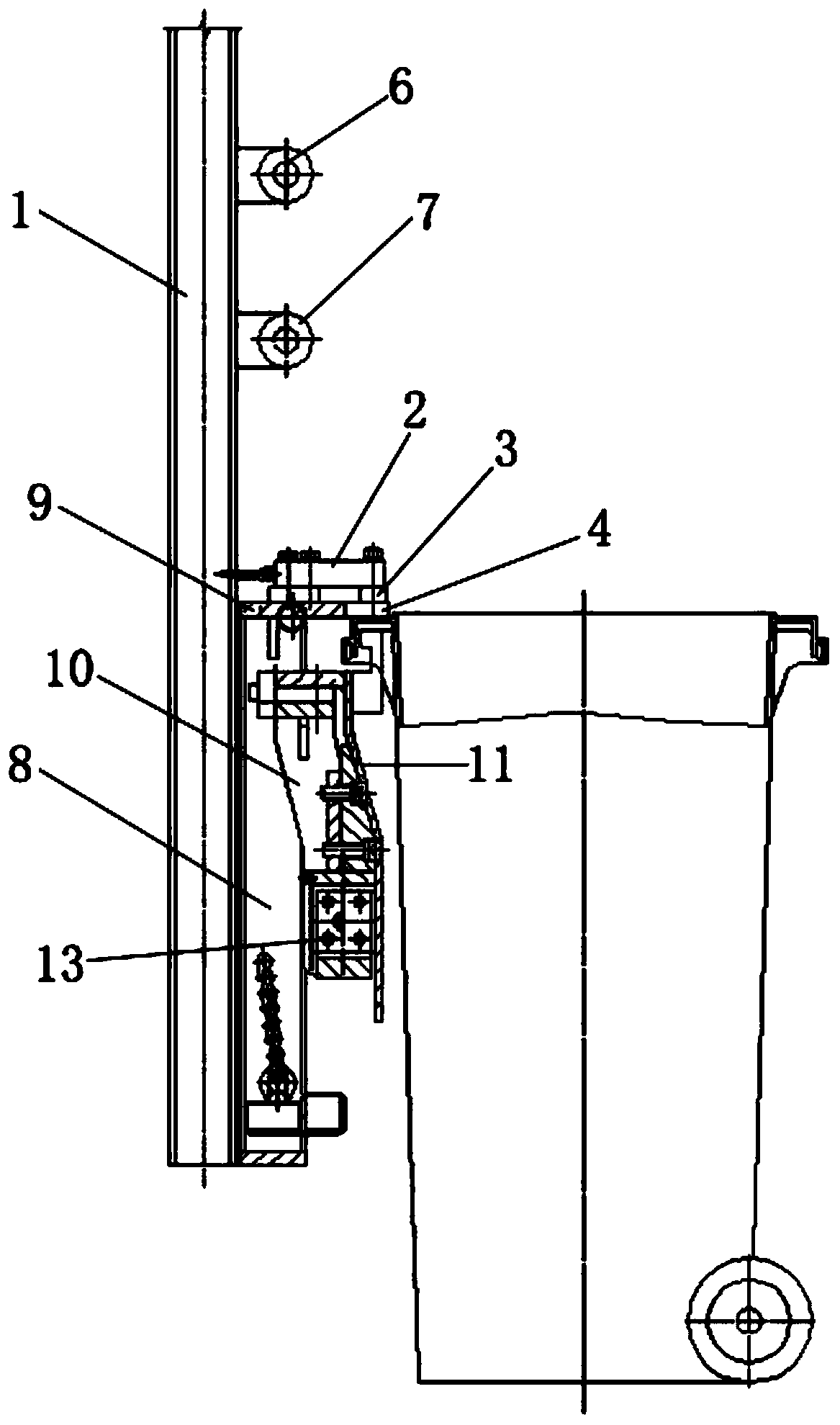 Dynamic automatic weighing system for kitchen garbage truck