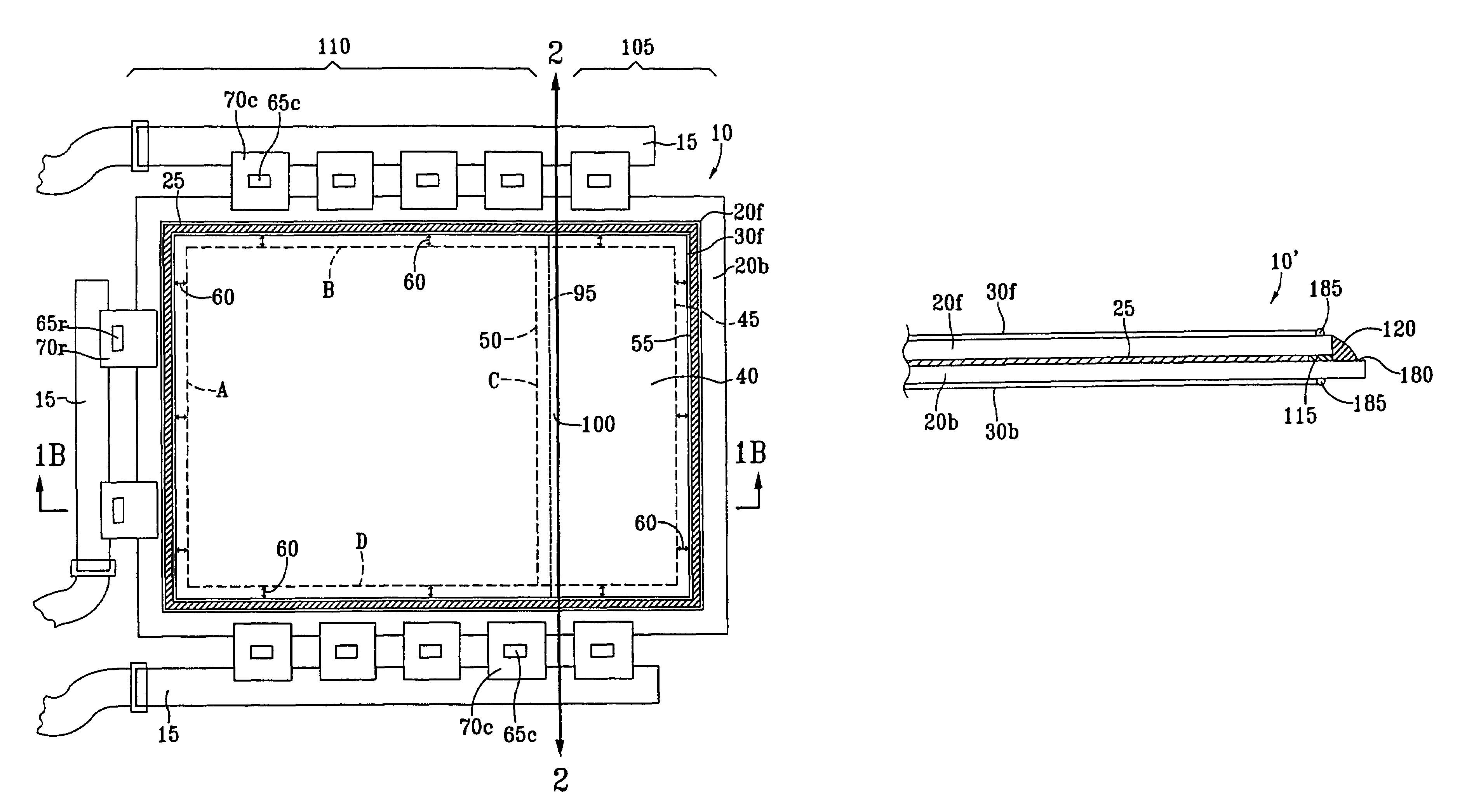 Customized electronic display and methods of customizing the physical size and/or shape thereof