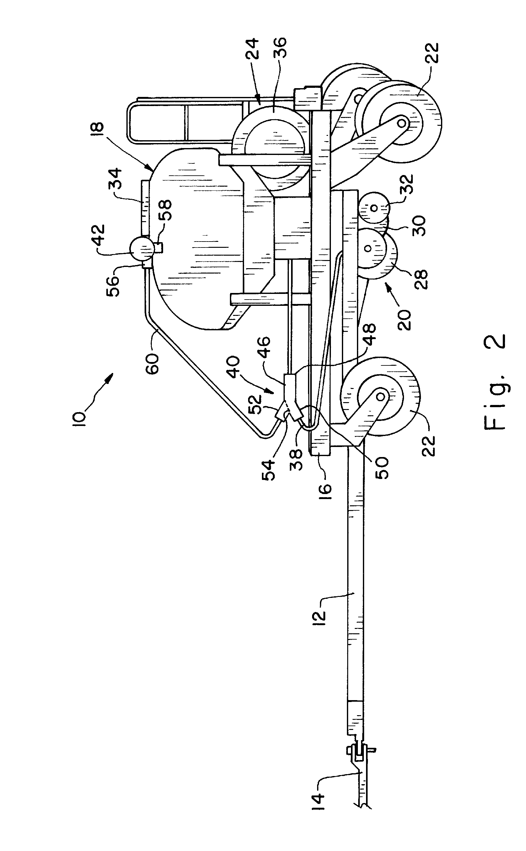 Air seeder with GPS based on/off control of individual row units