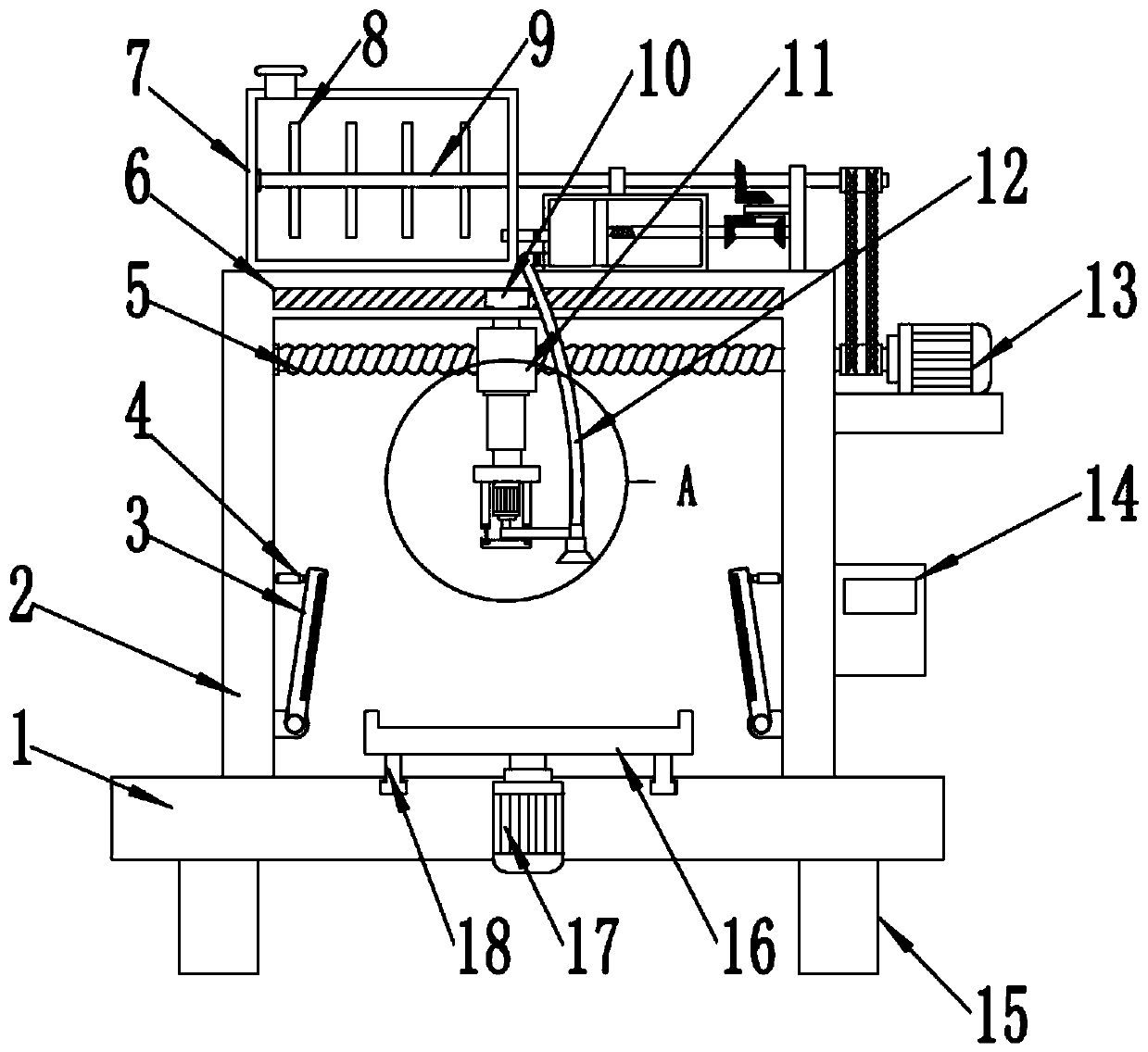 A circuit board spraying device