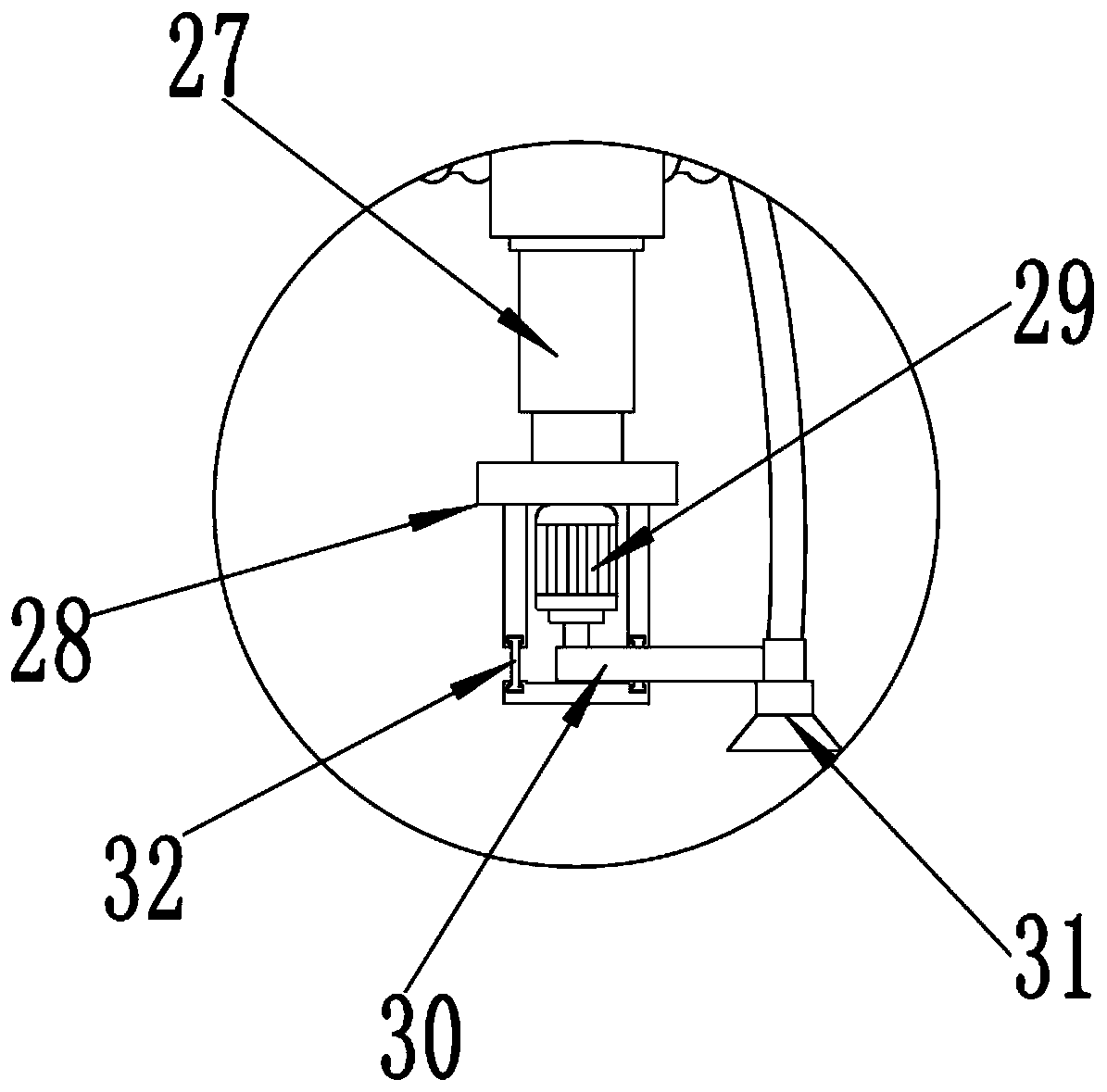 A circuit board spraying device