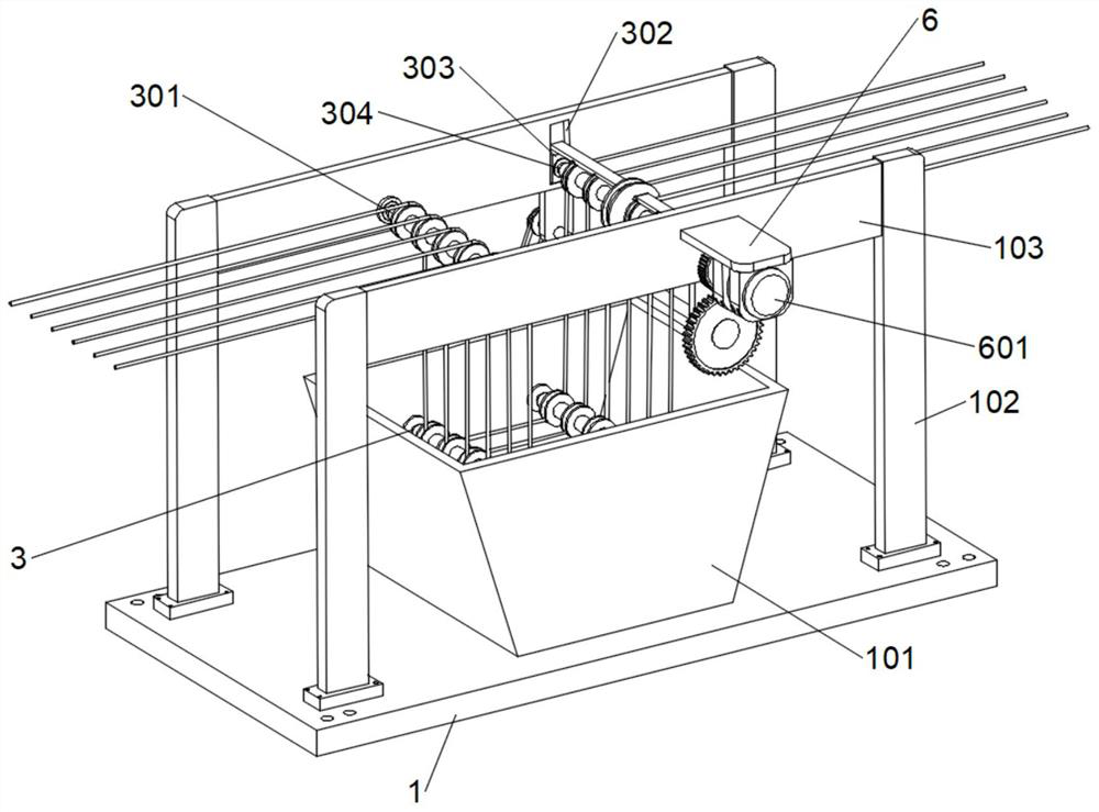 Yarn impurity removing and cleaning device based on spinning processing