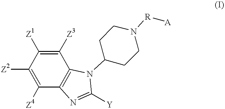 2-substituted-1-piperidyl benzimidazole compounds as ORL1-receptor agonists