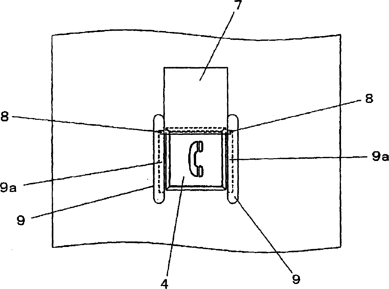 Operation plate inside elevator car