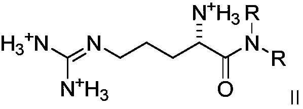 Dialkyl cationic amphiphilic antibacterial peptide mimetic with antibacterial activity and preparation method thereof