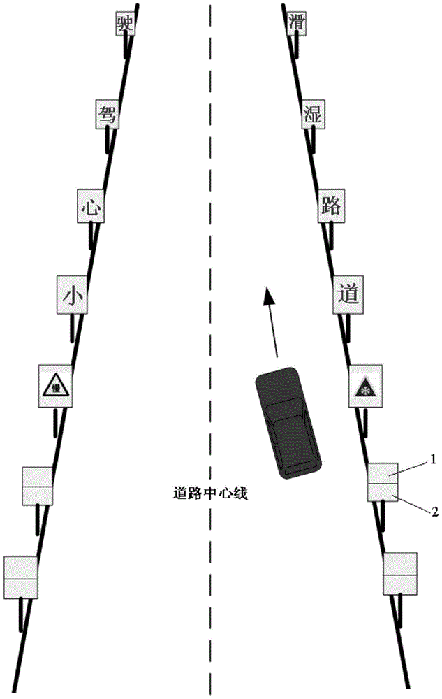 Road dangerous section visual navigation system and vehicle guiding method