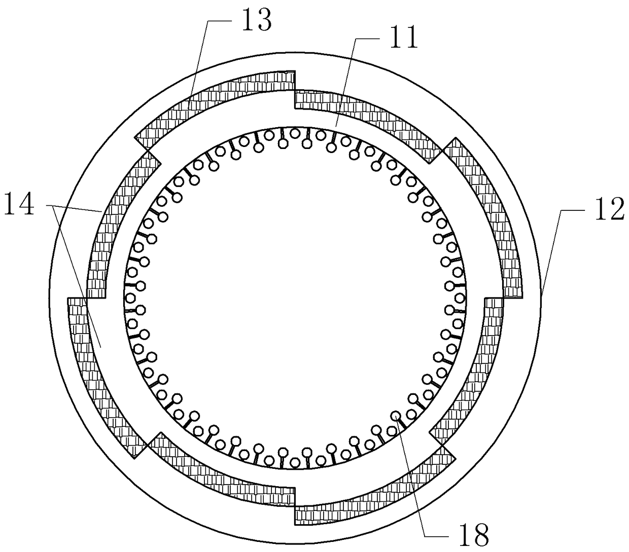 Adjustable tire vulcanization preheating device