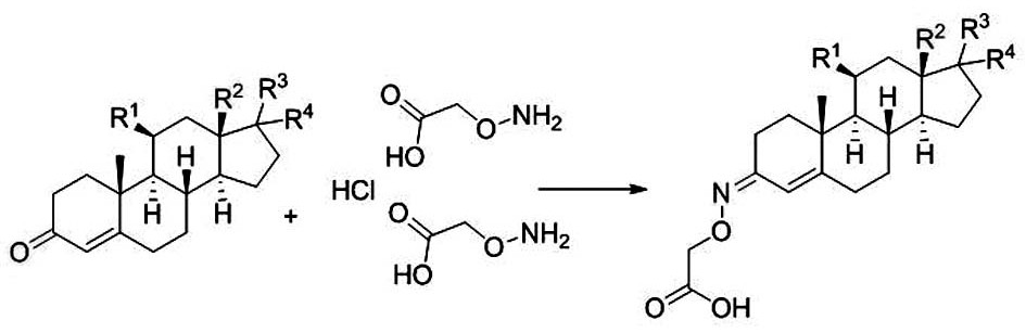 A kind of synthetic method of steroid derivative containing carboxyl group in a kind of 4-position