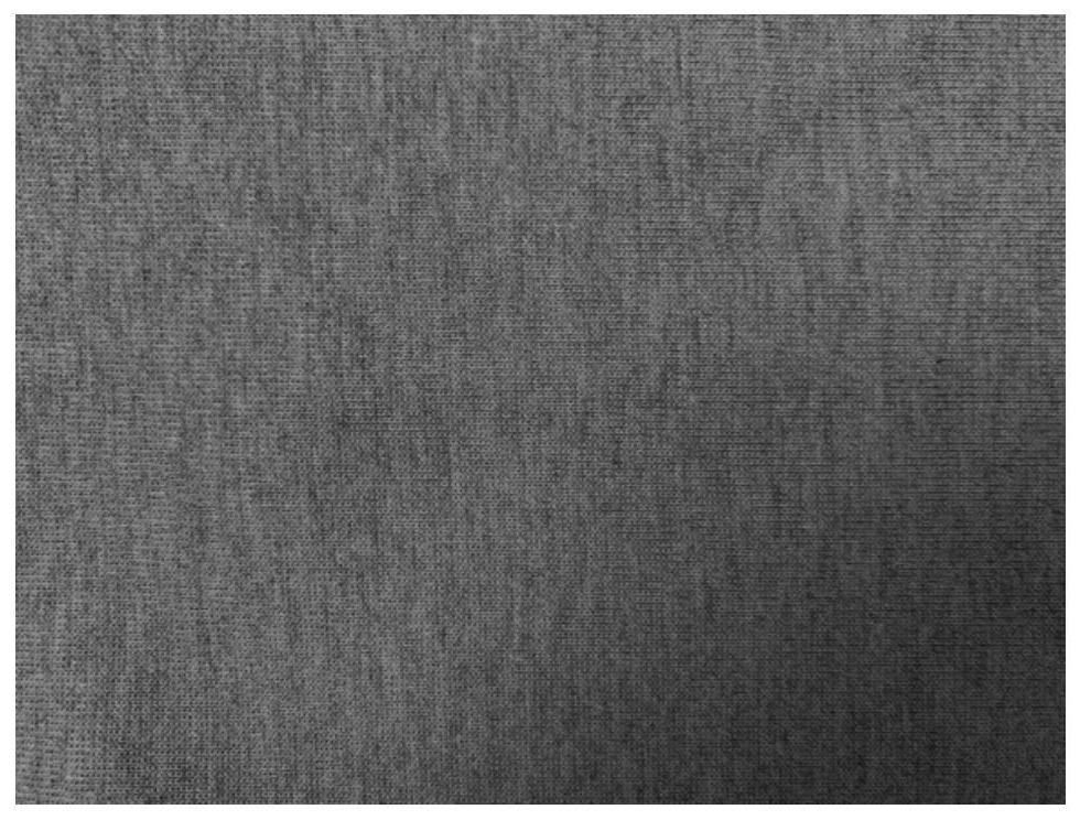 All-cotton double-color grey fabric and preparation method thereof