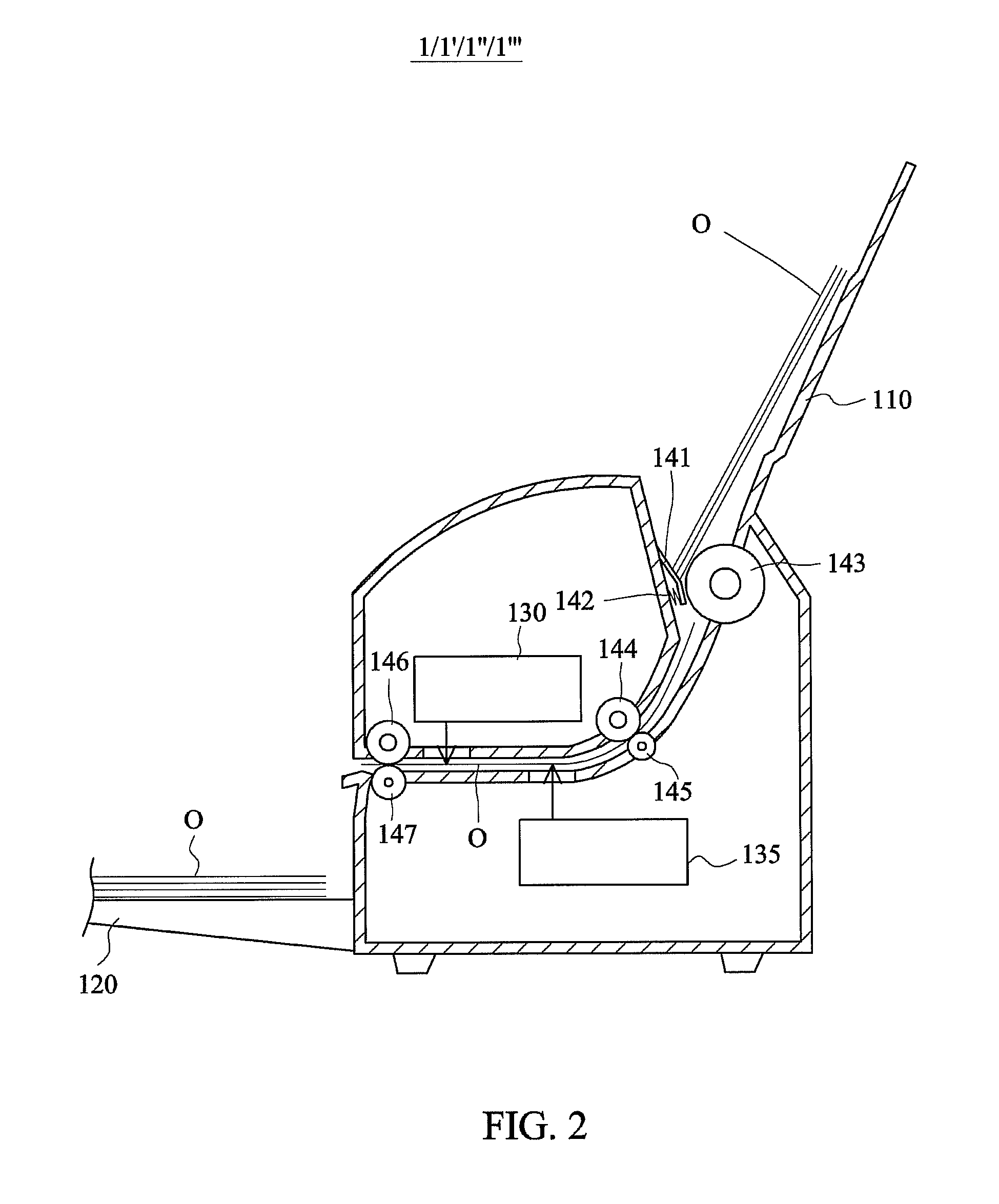 Duplex scanning apparatus with elastic pressing member disposed between two scan positions