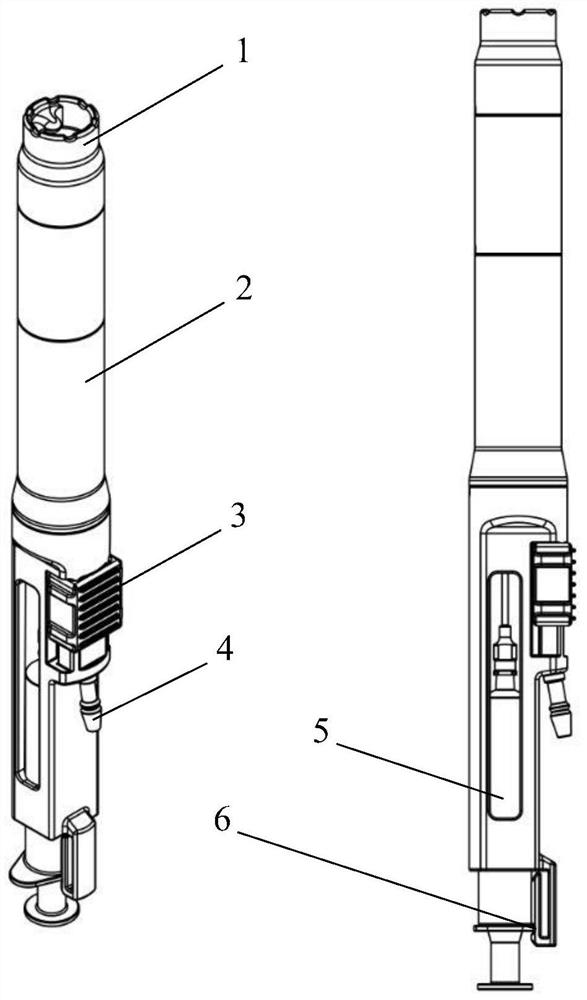 Disposable amniotic fluid sampling and fetal membrane rupture device and operation method thereof