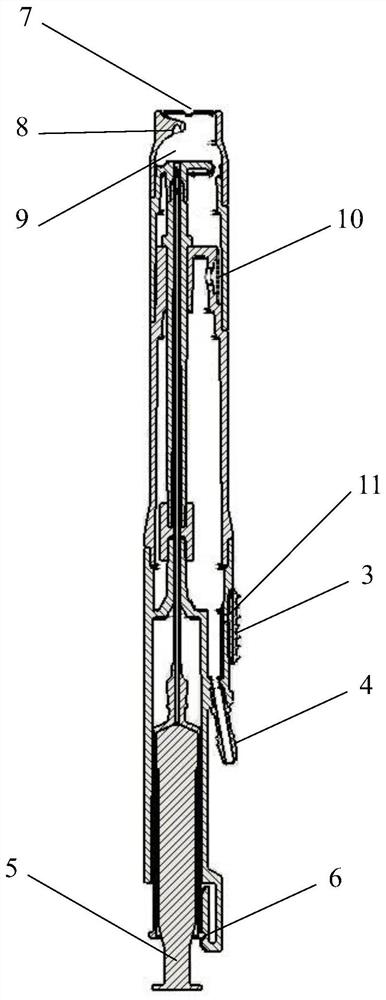 Disposable amniotic fluid sampling and fetal membrane rupture device and operation method thereof