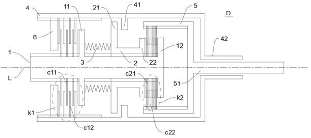 Gear shifting mechanism and two-gear transmission