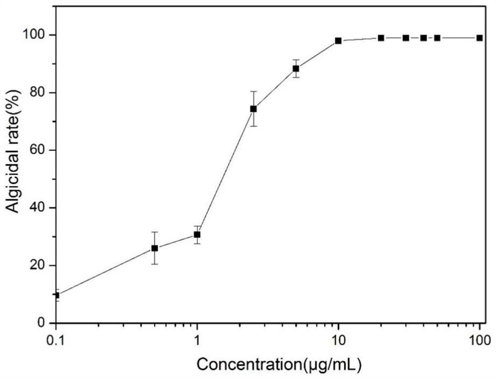 Application of compound 3,3',5,5'-tetrabromo-2,2'-biphenyldiol in inhibiting and removing algae