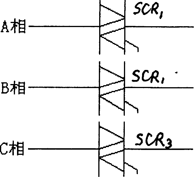 Time-sharing starting method of three-phase AC asynchronous motor