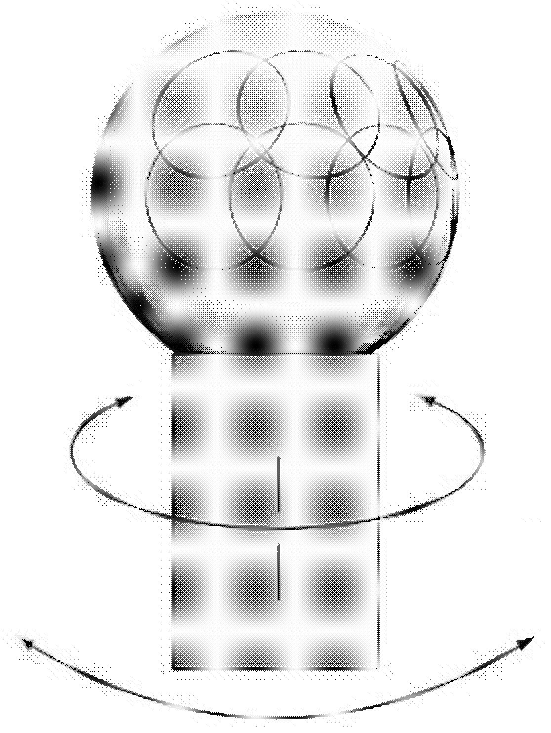 Phase-shift diffraction/interference measuring instrument and method for detecting three-dimensional shape of microsphere