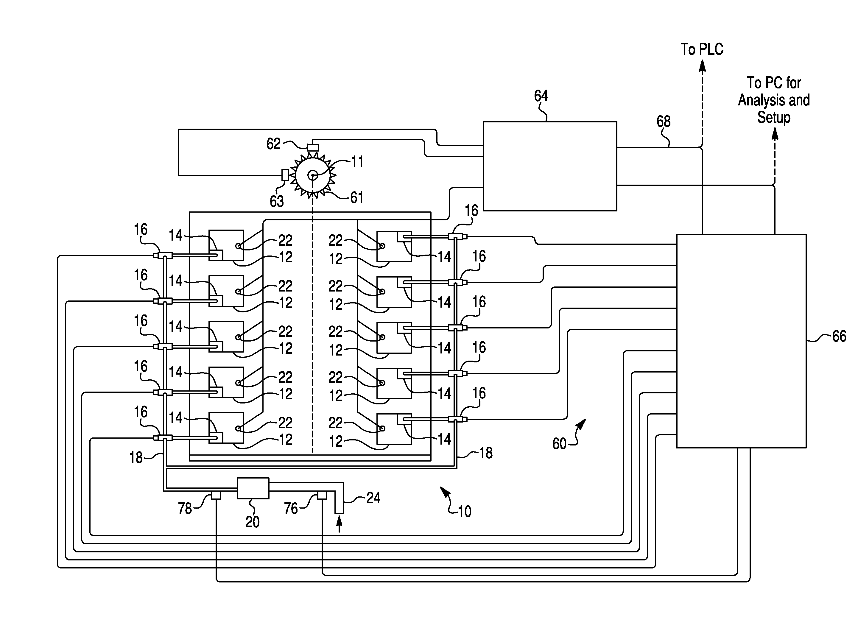 Method and apparatus for automatic pressure balancing of industrial large-bore internal combustion engines