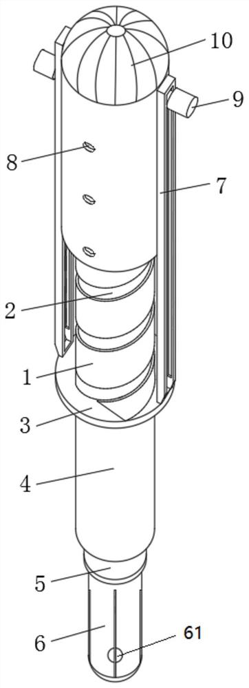 Method for detecting microorganisms in fuel oil by using bioluminescence method and special detection rod thereof