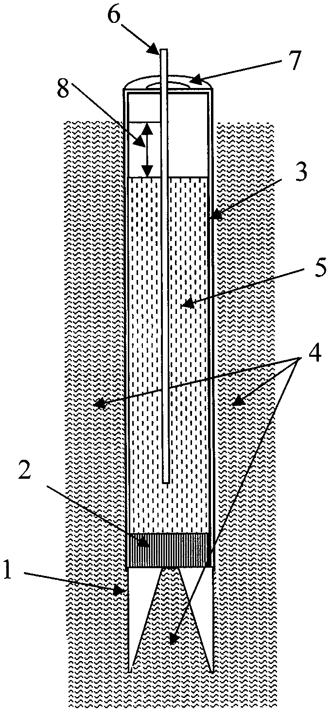 Reverse osmosis well utilizing buoyancy and application thereof