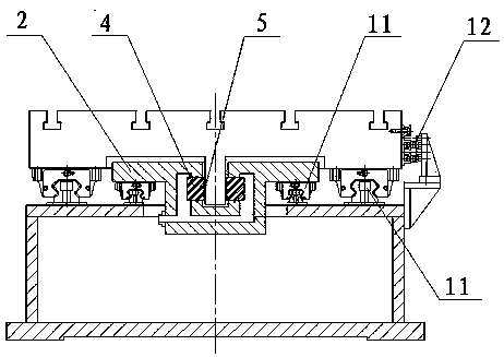 A double-series series combined slide table