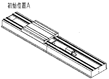 A double-series series combined slide table