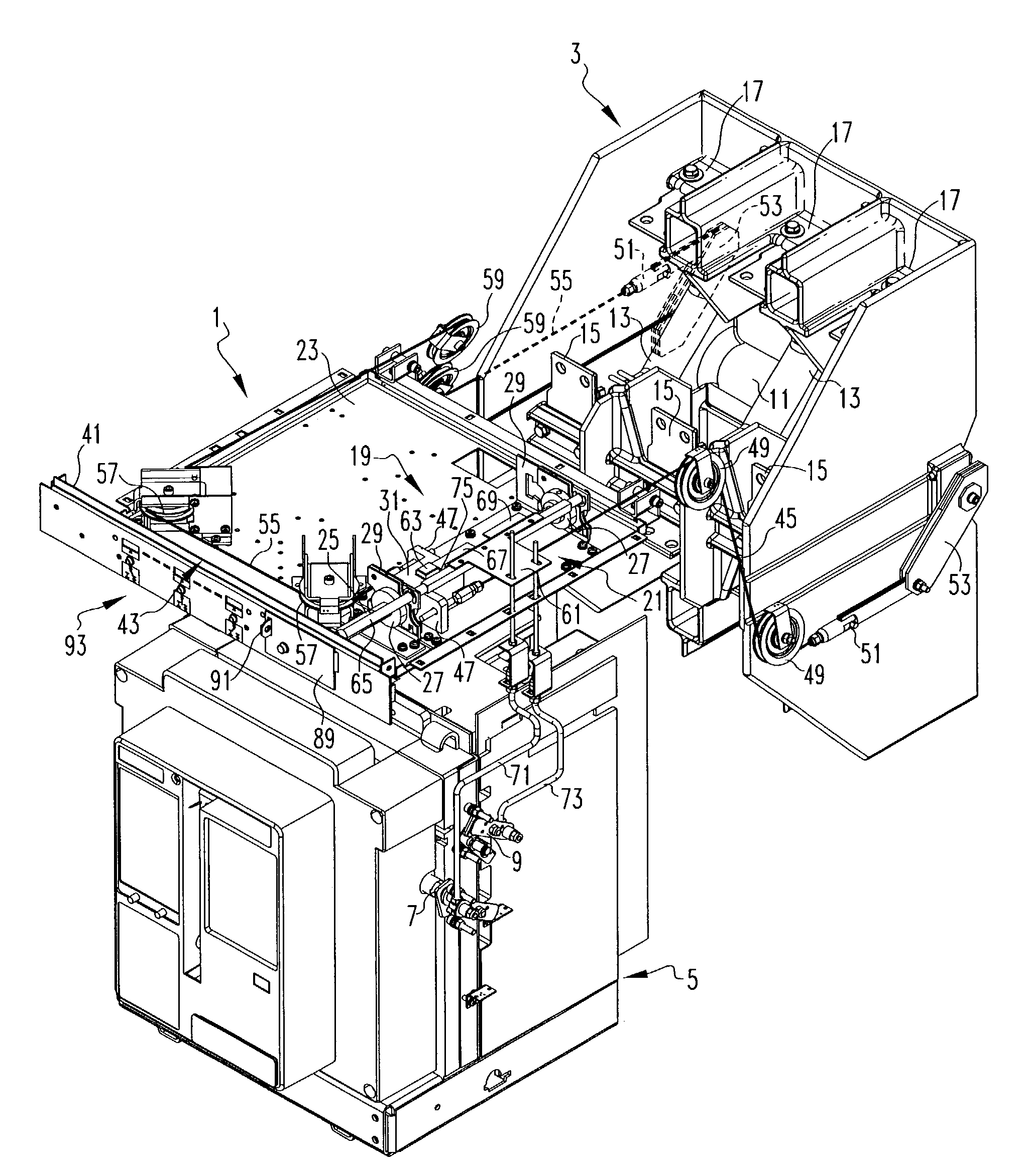 Apparatus operating an isolation switch in coordination with a circuit breaker