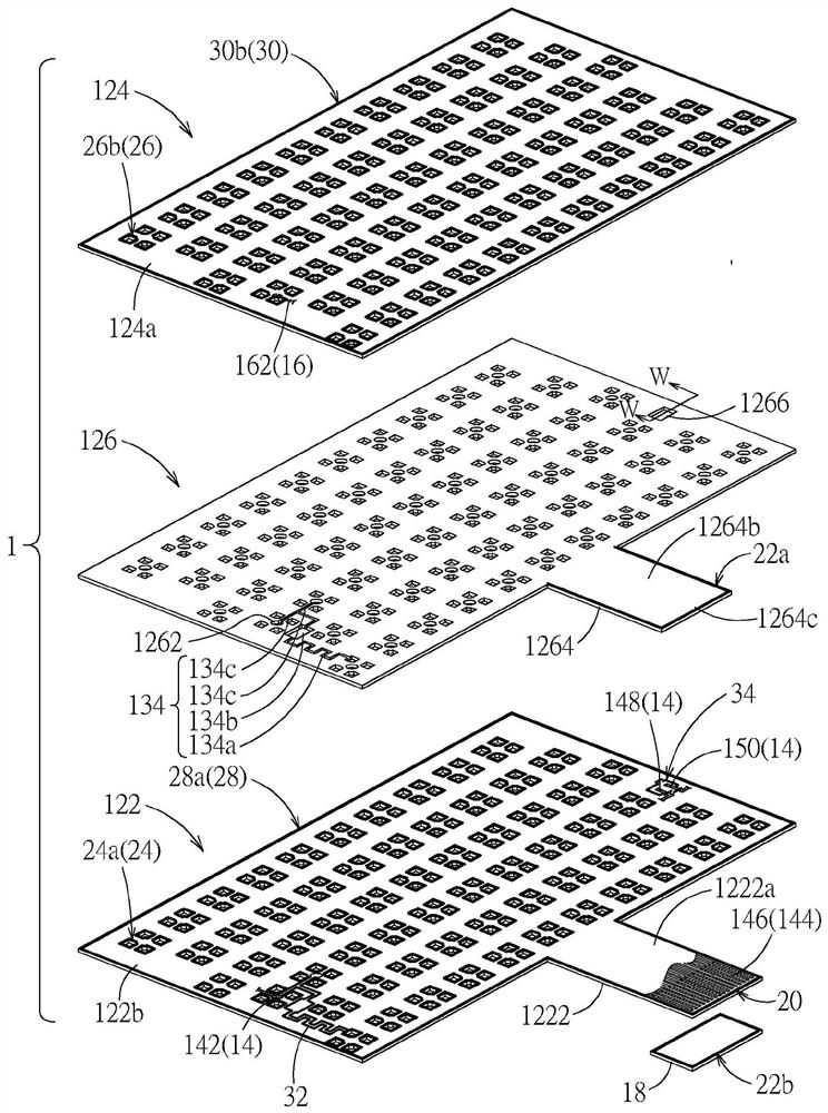 Flexible circuit board connecting end and thin film circuit board