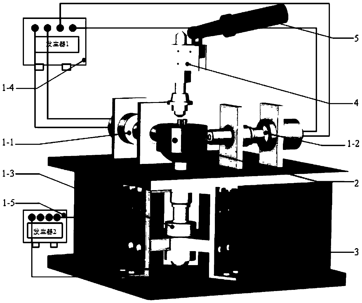 Variable-angle elliptical vibration-laser forming device and method for CBN grinding head preparation