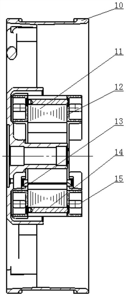 Ground electronic equipment shaded pole type fan stator structure