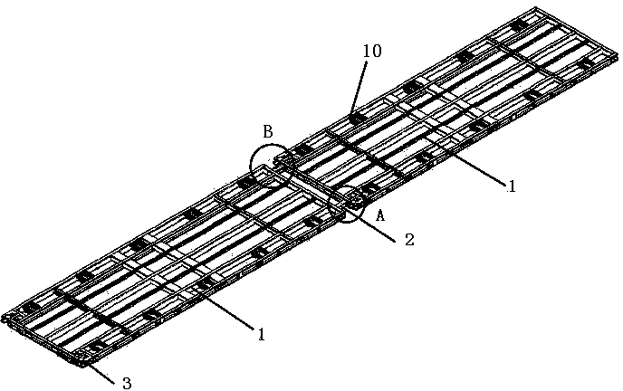 Moving pallet compatible with international marine container and North America overland container