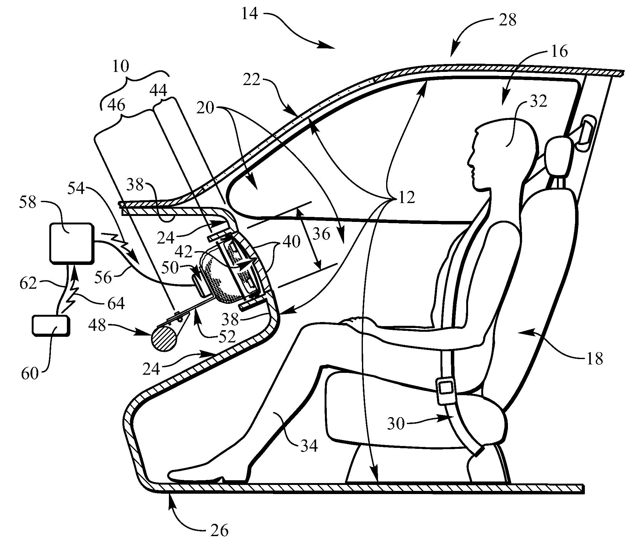 Vehicle airbag module