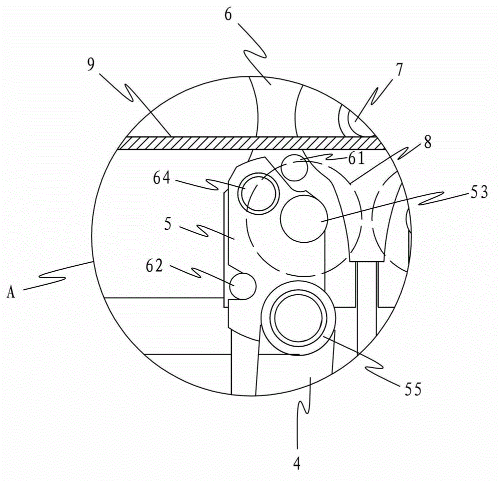 Connecting-rod-type bending device for bending steel in steel forming machine