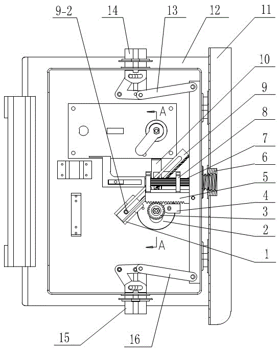 Mechanical spiral door bolt mechanism for safe box and cabinet