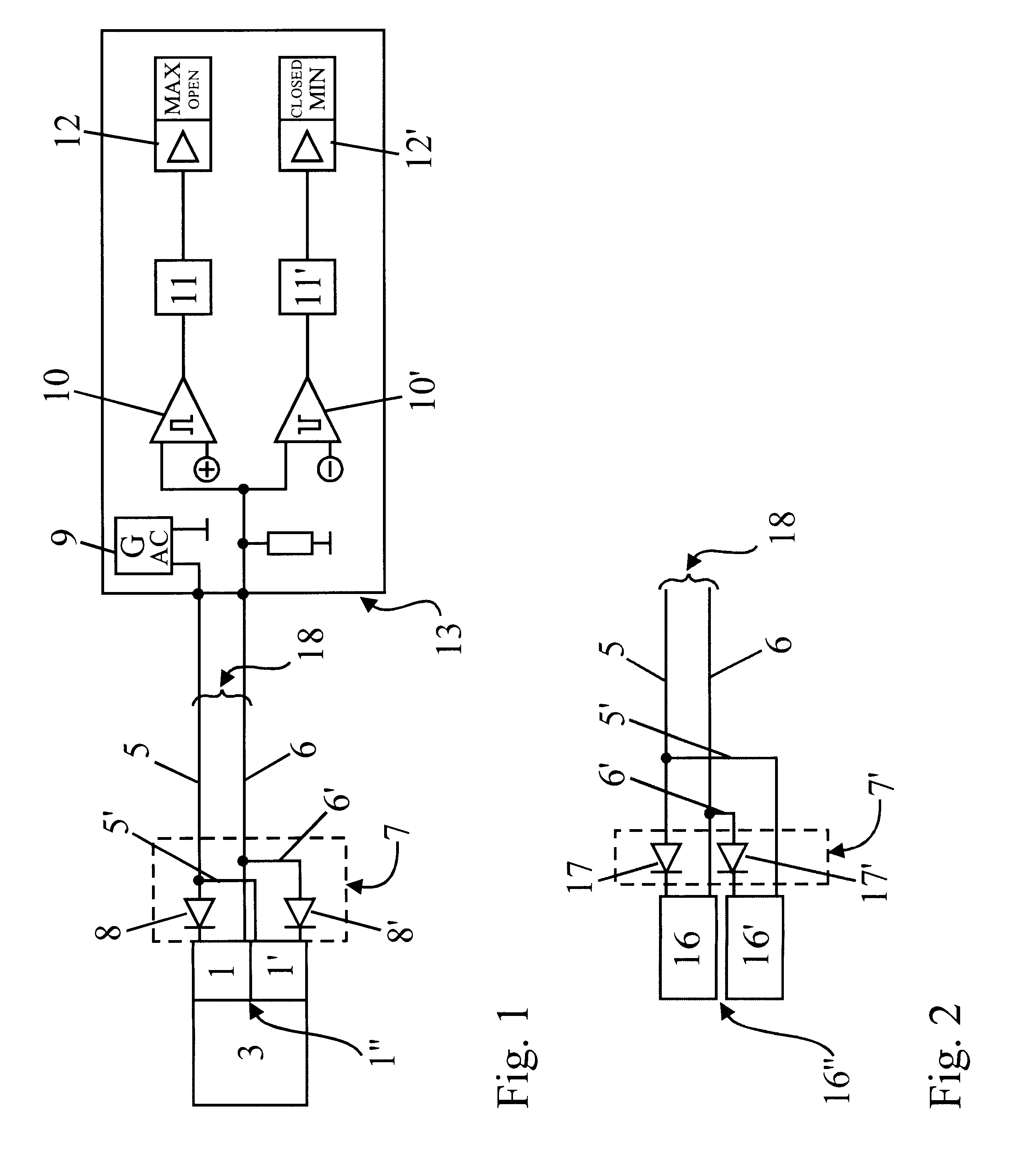 Sensor and evaluation system, in particular for double sensors for determining positions and limit values