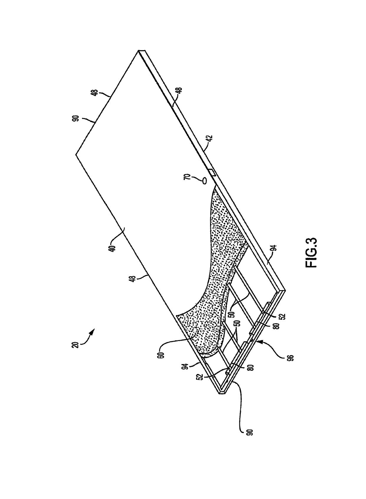 Insulated fiber reinforced door panel and method of making same