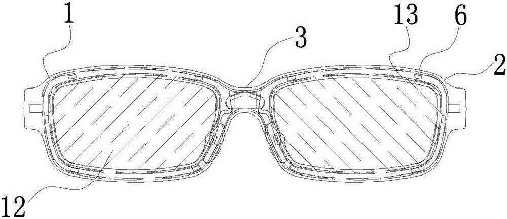 Glasses beneficial to amblyopia recovery and application method thereof
