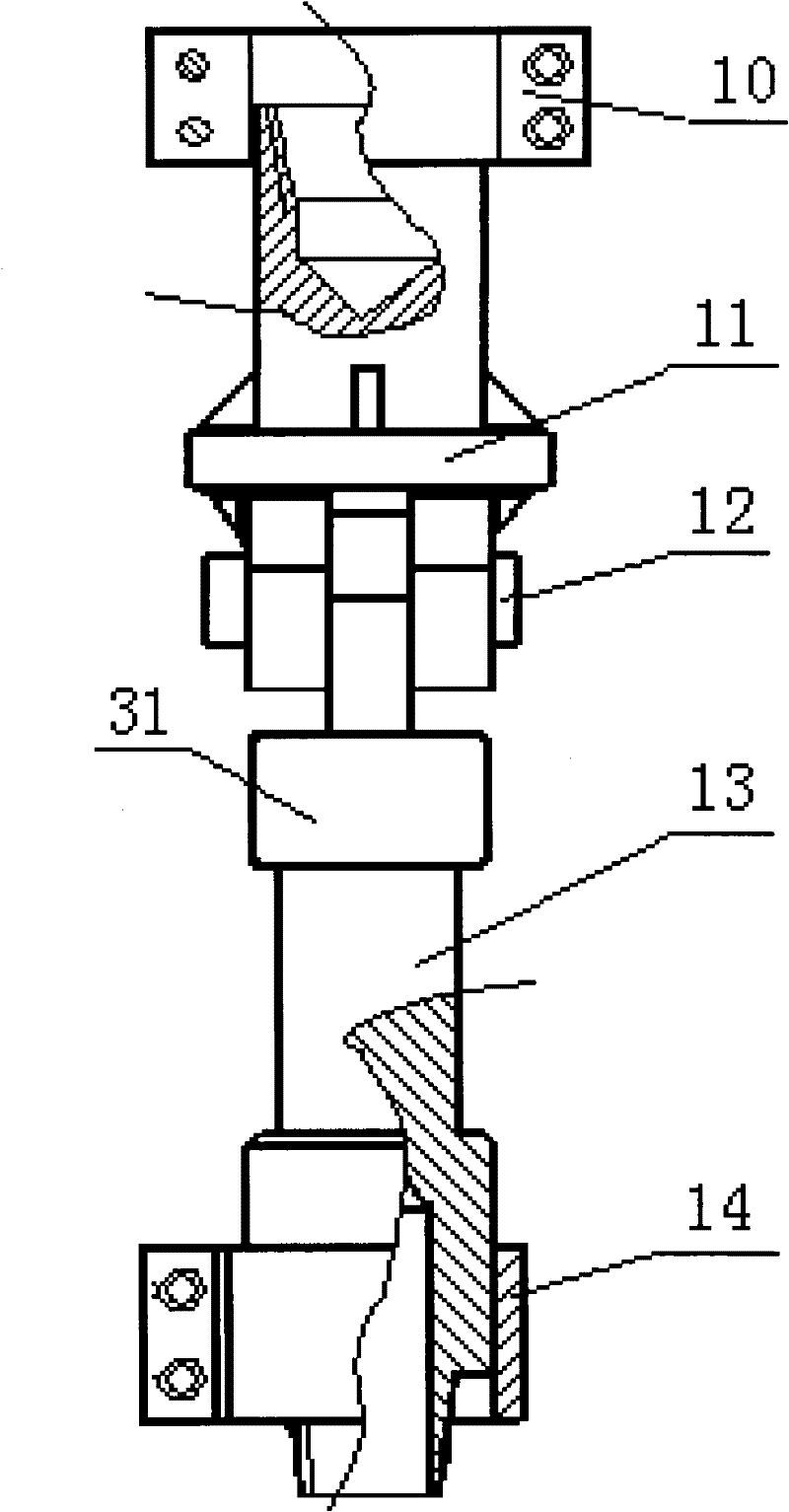 Tripping method for operation by adopting power swivel and tool