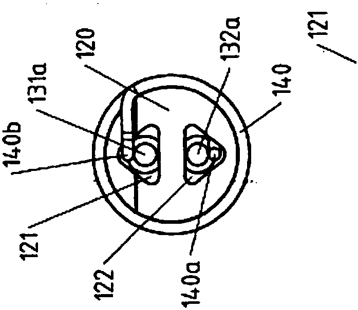 Electrical device with insulators