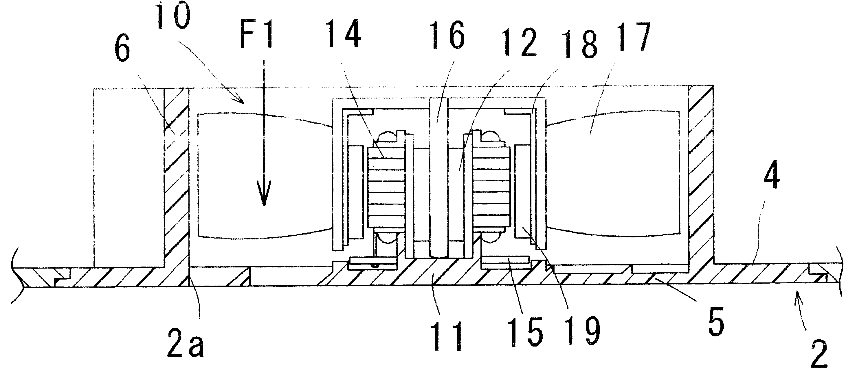 Electric cooling fan and case of electronic or electric device