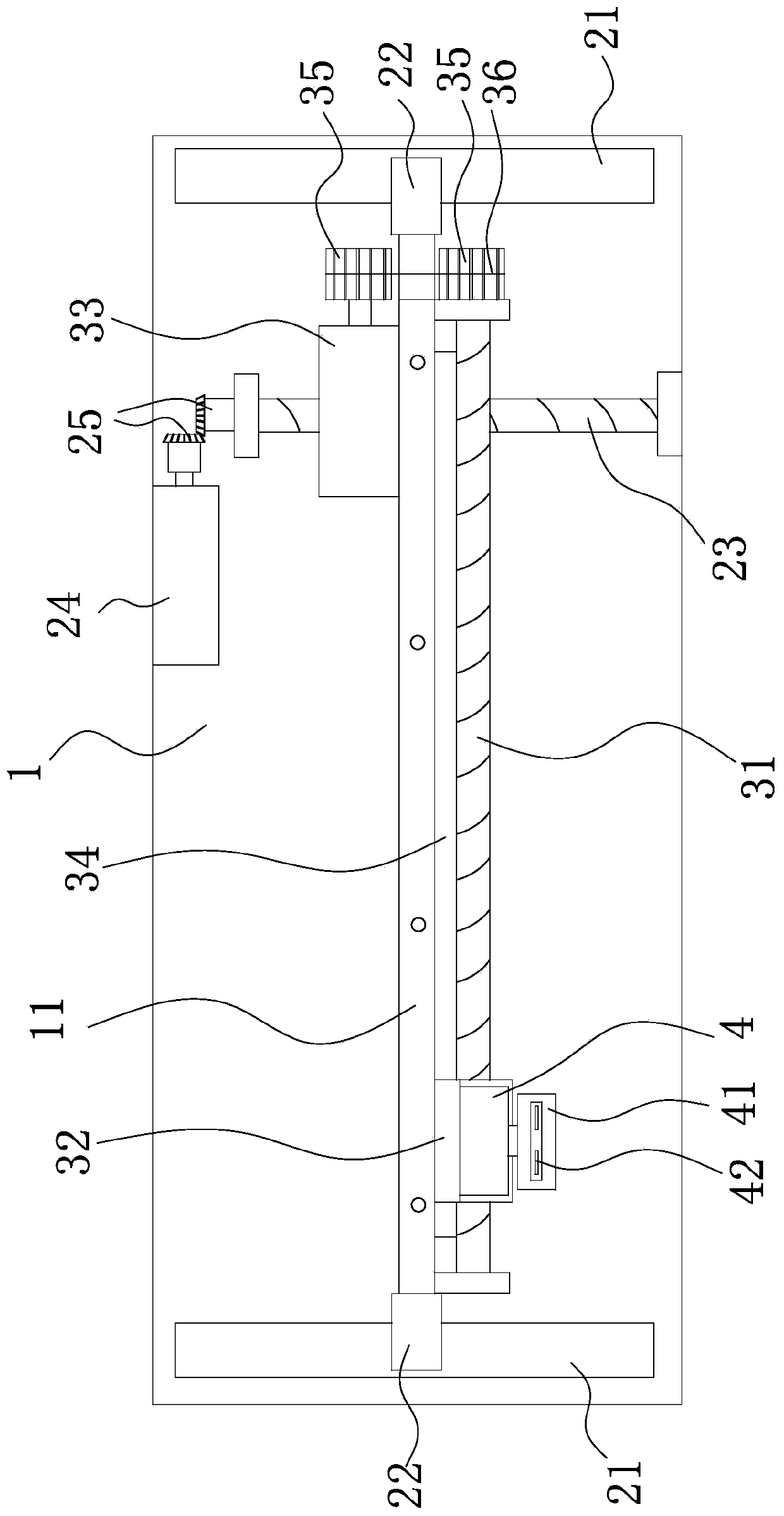 Automatic shearing device for injection molding pull rope and process thereof