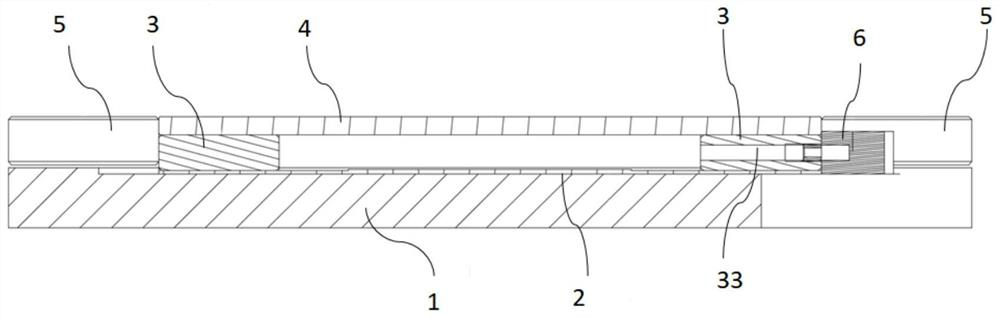 Leveling method and device for flexible material