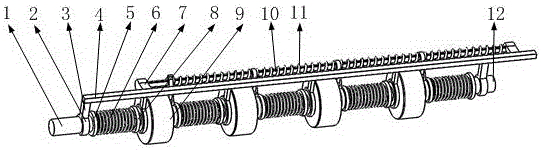 Multi-unit collinear driving transmission