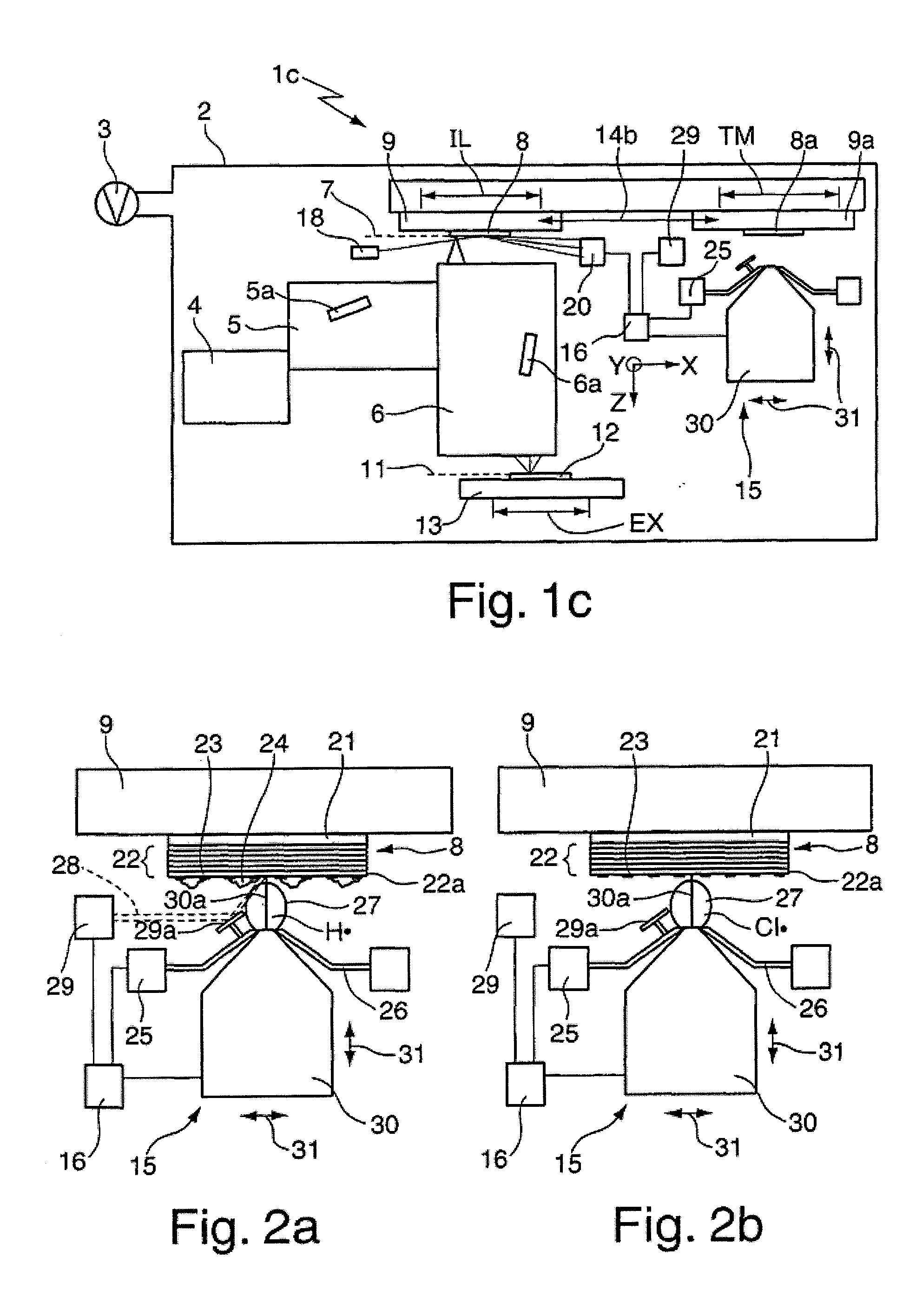 EUV Lithography Device and Method For Processing An Optical Element