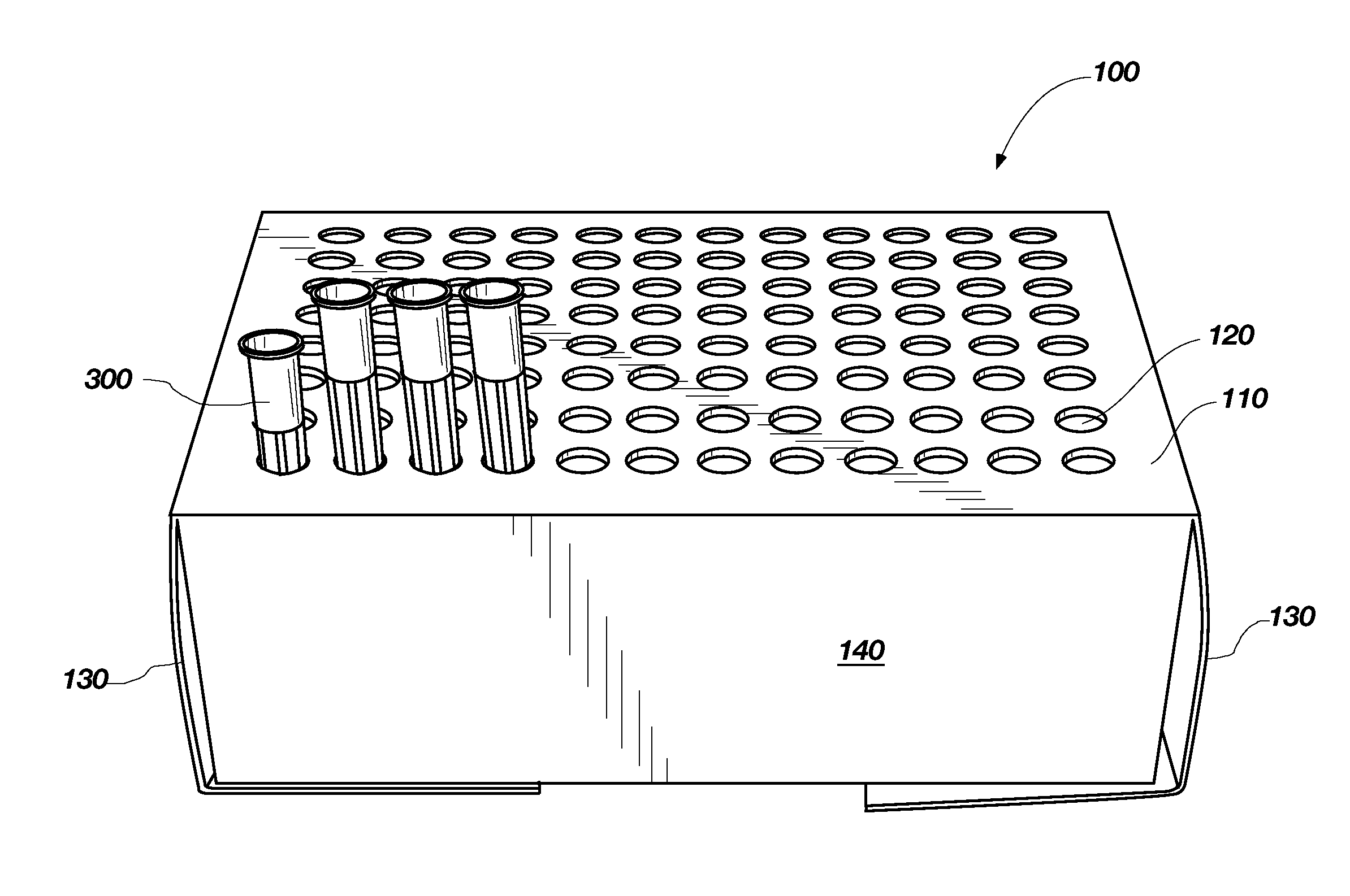 Pipette tip rack and associated methods