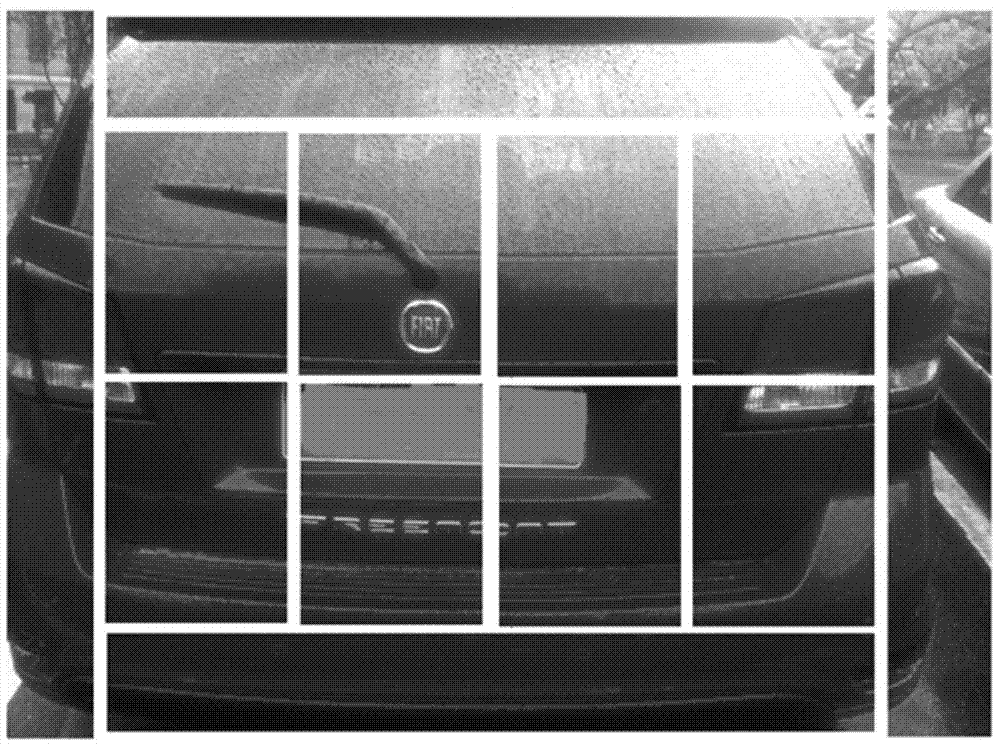 Vehicle color identification method based on defogging processing and weight blocking