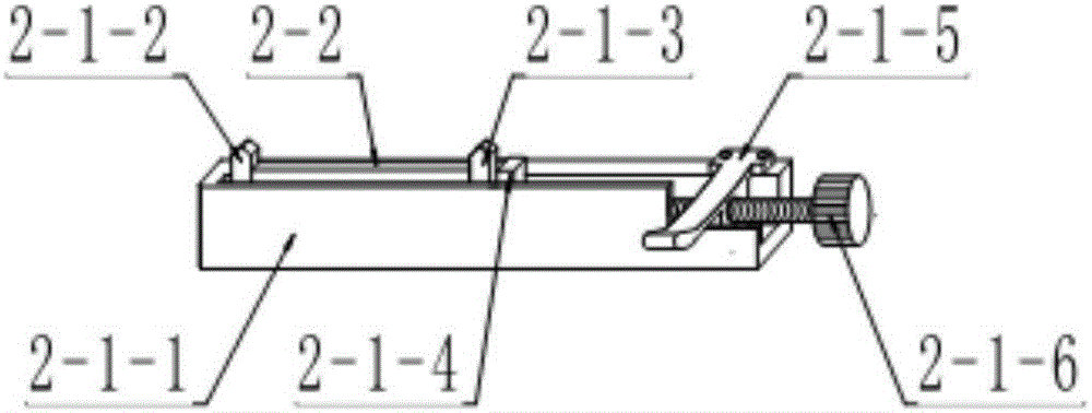 Vernier caliper internal measuring claw reading accuracy detection fixture and detection method
