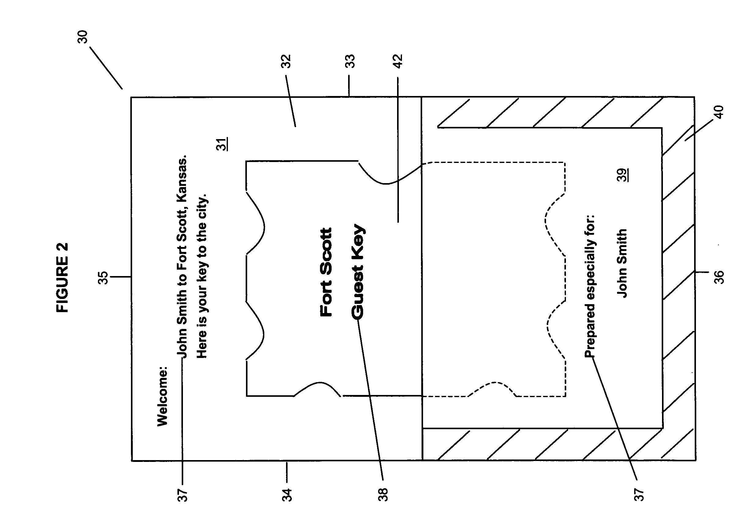 Multiple use retail and hospitality type card with longitudinally and transversely disposed indentations